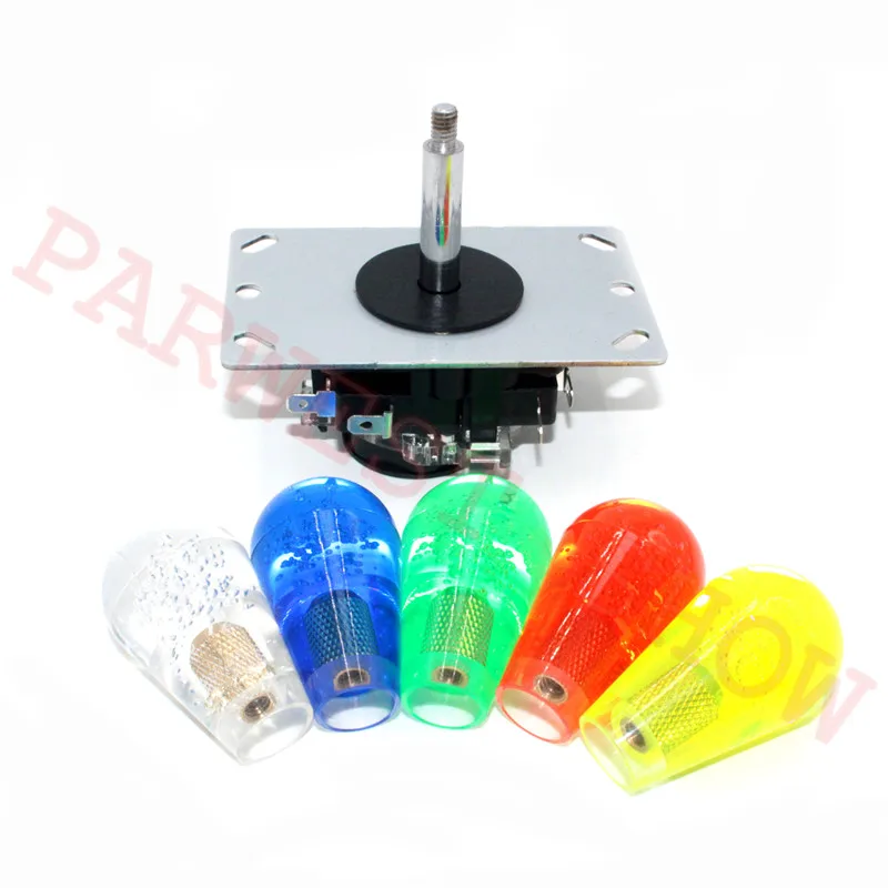 Zero Delay USB Encoder PC arcade game kits Crystal Oval Balltop joystick+ 24mm/30mm push buttons for arcade game set