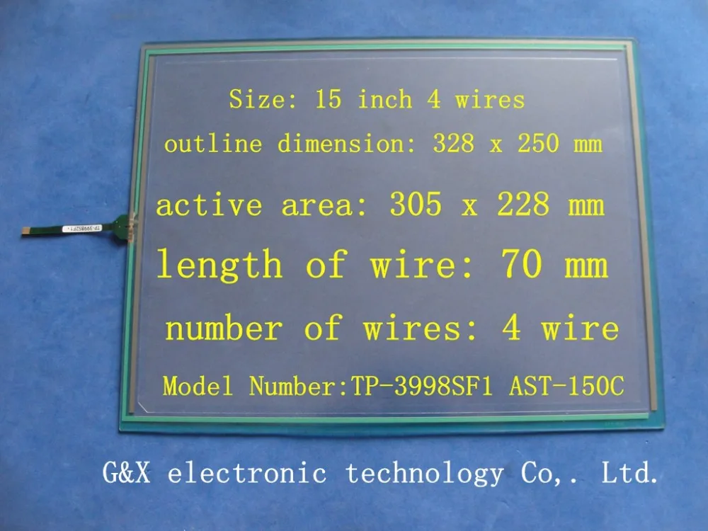 

TP-3998SF1 TP-3998S2F1 AST-150C New Original 15 inch 4 Wire Resistive Touch Screen Panel