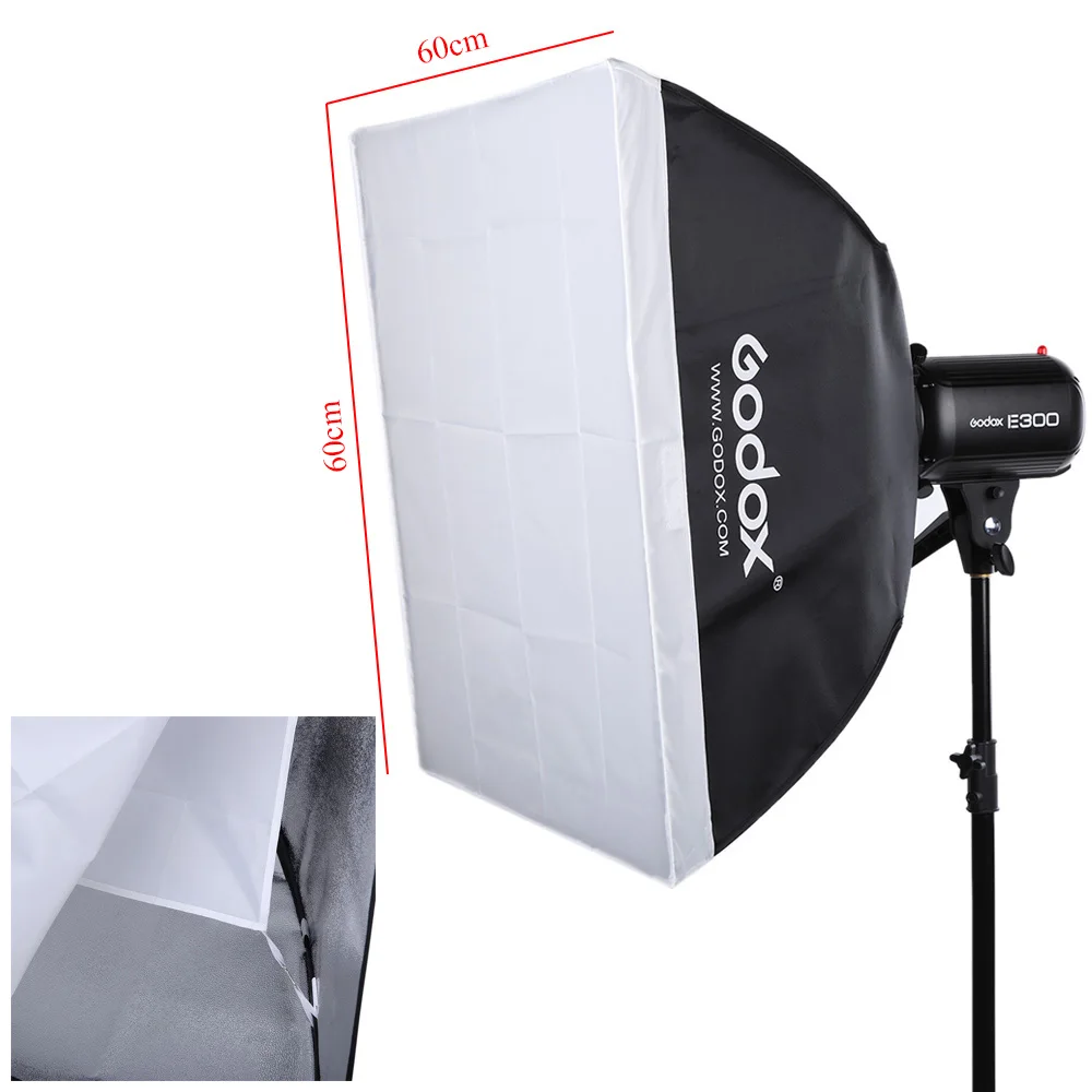 Original Godox E300-D Photo Studio Speedlite Lighting Kit with 300W Studio Flash Strobe Light Stand Softbox Barn Door Trigger