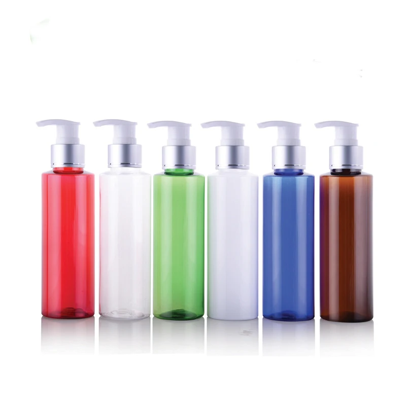 Capacity 100ml free shipping 25pcs/lot factory wholesale high quality  silver colour plastic Pump Bottle