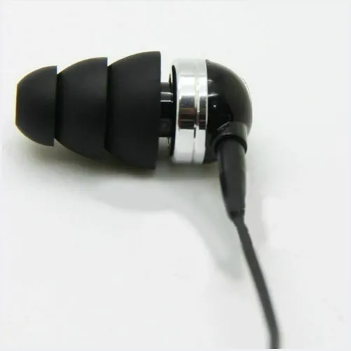 6 paia di auricolari in silicone a tre strati auricolari auricolari di ricambio cuscinetti auricolari per la maggior parte dei auricolari in-ear (SML)