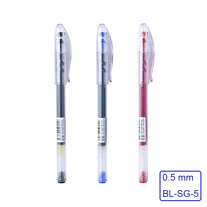 3pcs/lot Japan PILOT Super Gel Pen 0.5 mm Perfect For Exam and Office Super Smooth Permanent Ink BL-SG-5