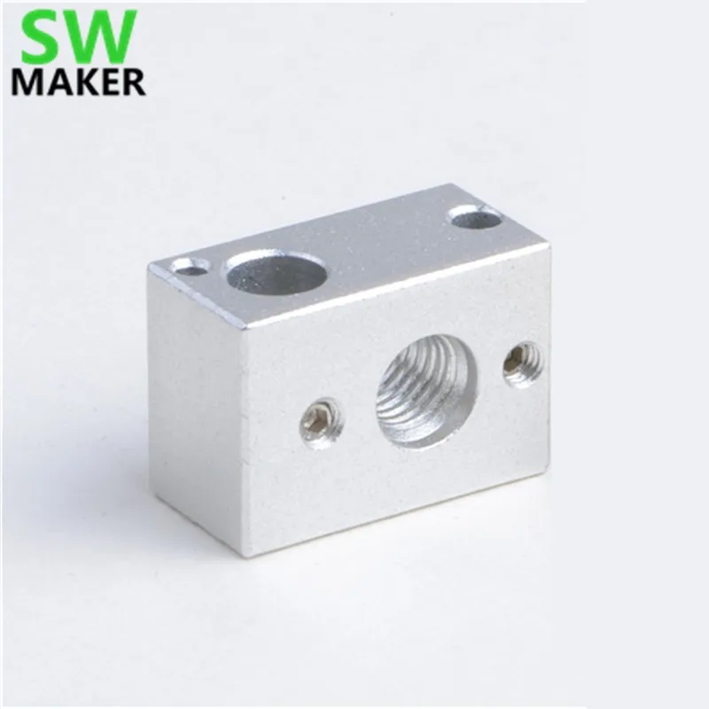 1pcs MK10 heater block M7 threaded for sensor cartridge Wanhao 3D printer parts