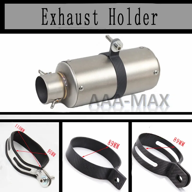 

Держатель выхлопной трубы для мотоцикла, зажим с винтом для глушителя диаметром 89 мм, 90 мм, 105 мм для трубы ak AR, бесплатная доставка, настоящий углерод