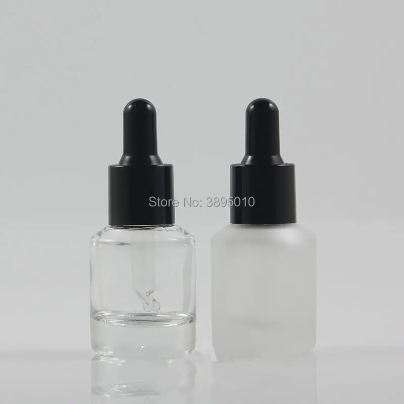 

15ml Glass clear frosted Essential Oil Dropper Bottle Drop Liquid Pipette jars Cosmetic Packaging F1126