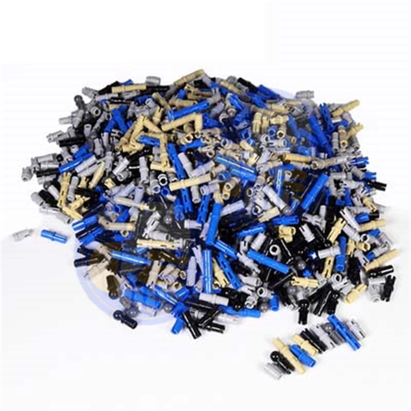 200Grams High-tech Gear Studless Beam Arms Pin Connctor Axle chain Panel Chain Link Parts Fit for LEGO MOC Brick Bulk DIY Toys