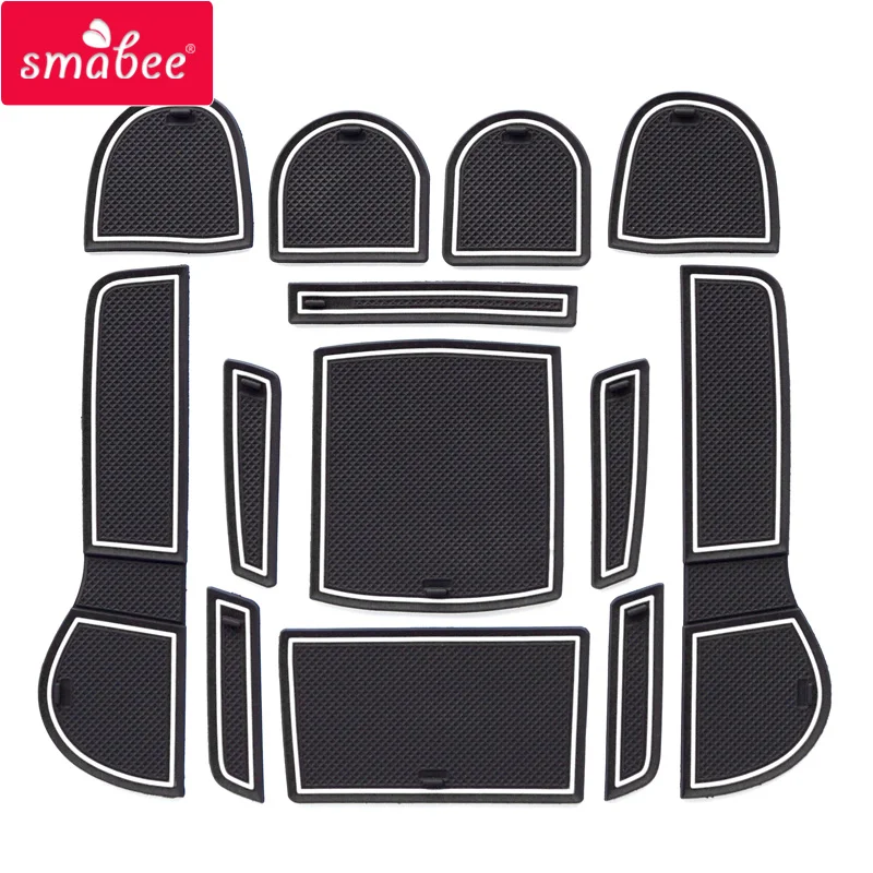 smabee Gate slot pad For SUBARU LEVORG 2016-2018  Interior Door Pad/Cup Dust mats Water Coaster Non-slip