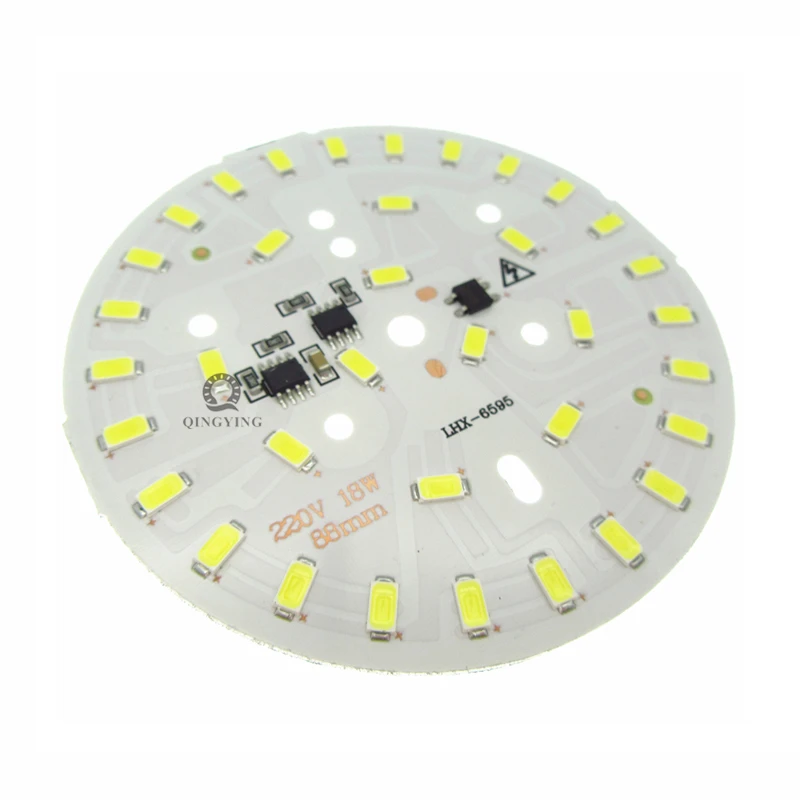 Imagem -02 - Smd Luz de Led Pcb Driver ic Integrado 88 mm Placa Blub de Alumínio para Iluminação de Lâmpadas de Led 10 Peças 220v 18w 5730