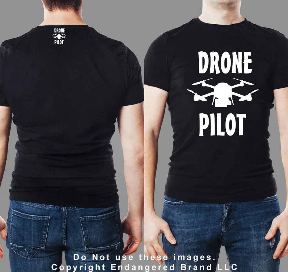 Drone Pilot Dji Mavic Short Sleeve  New Unisex T Shirt European Style In Soft Cotton Tees T Shirt Design Website