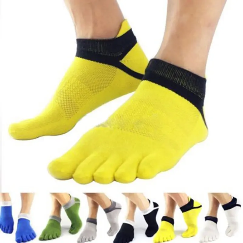 

1Pairs 39-44 Outdoor Men's Socks 5 Finger Toe Breathable Cotton Toe Socks Sports Jogging Cycling Running Comfortable Sock