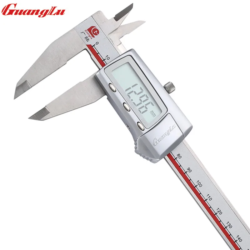 

GUANGLU Digital Caliper 8" 0-200mm/0.01 Electronic Stainless Steel Vernier Calipers Micrometer Measure Tools