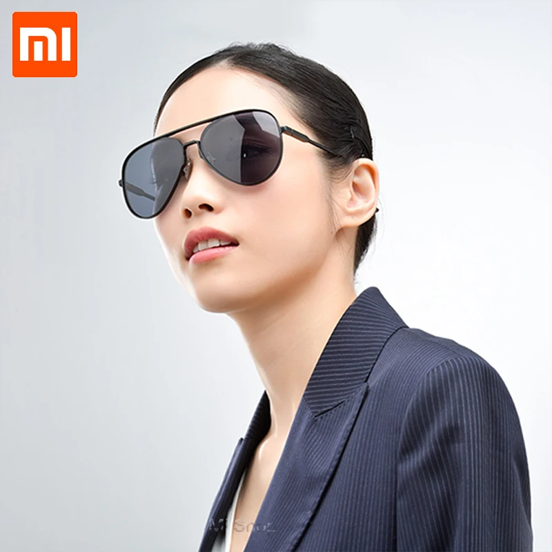 Original Xiaomi Mijia Aviator Gläser Polarisierte Objektiv für Mann und Frau Große Gläser Rahmen für mi leben zu hause Sonnenbrille