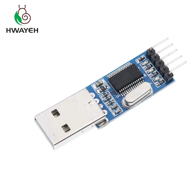 1pcs/lot PL2303 USB To RS232 TTL Converter Adapter Module with Dust-proof Cover PL2303HX for arduino