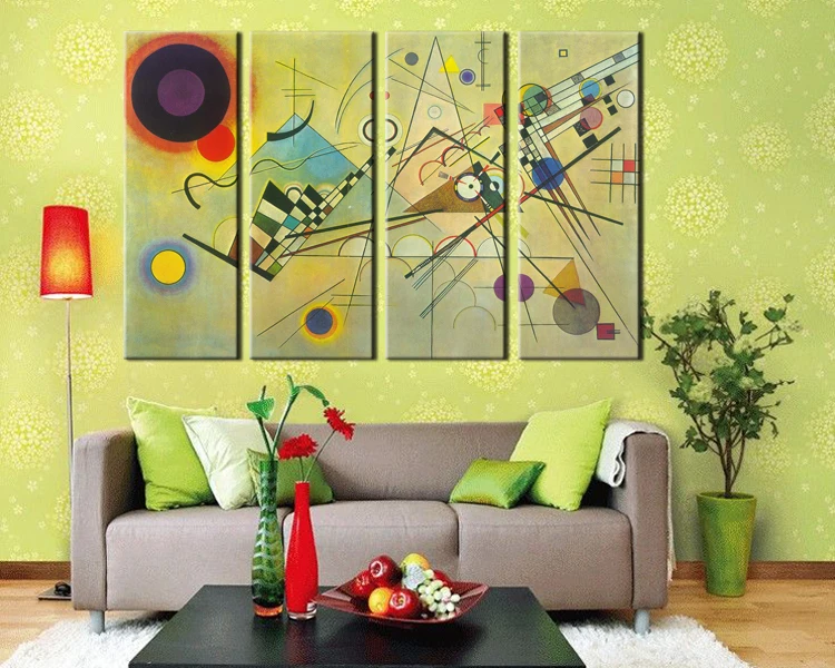 Lines modern abstract oil painting set for wall decor set of 3 Handmade Home Decor 3 Panels