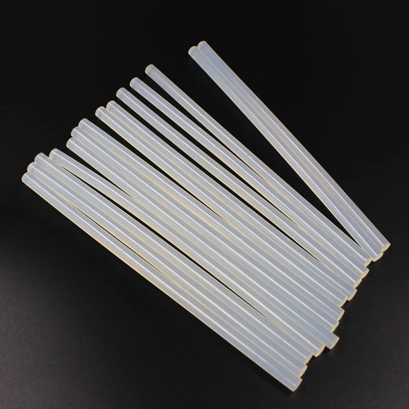 10Pcs/Lot  7x300mm 11x300mm Transparent Semitransparent Hot Melt Glue Stick for Glue Gun Strong Viscosity Glue Sticks