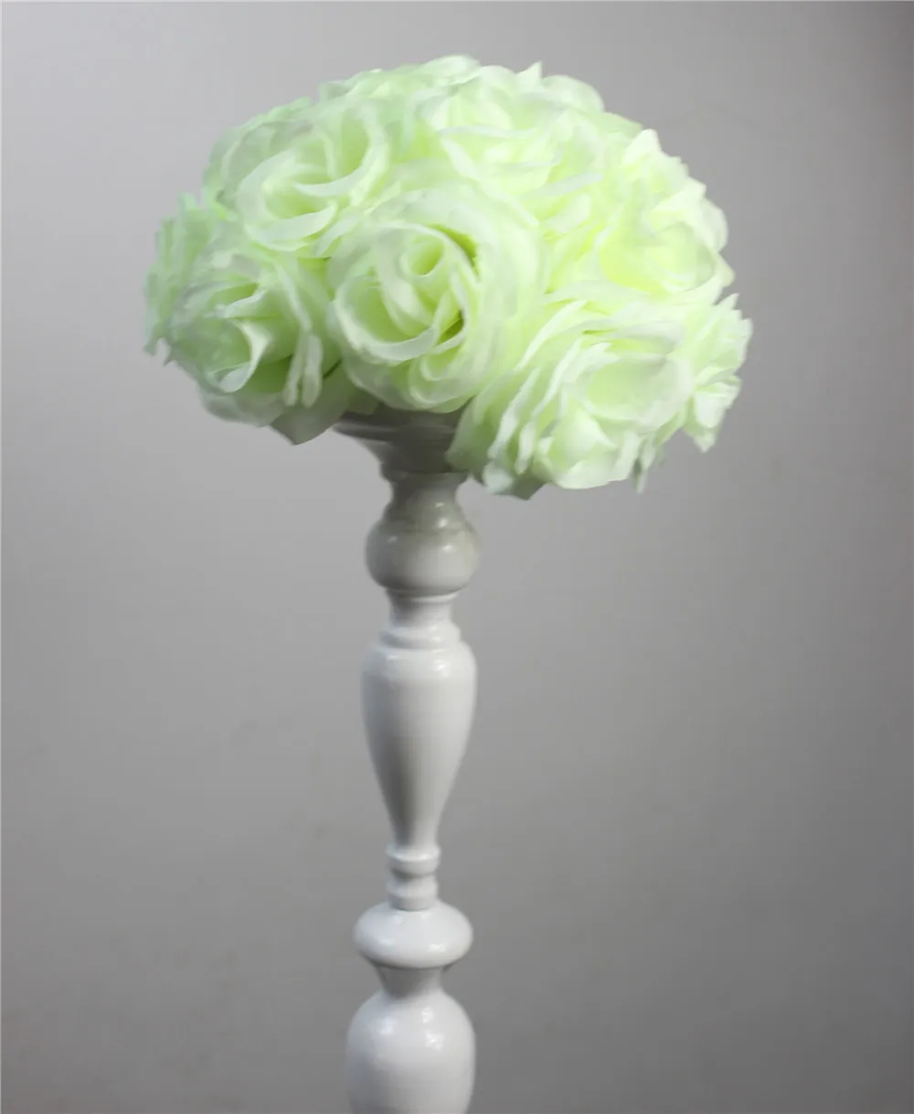 SPR 29cm*10 pcsFree shipping Gypsophila Artificial Kissing Pomander Rose Flowers Ball Bouquet Wedding Party Decoration-New ivory