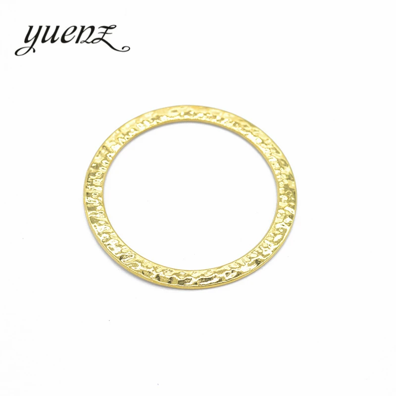 YuenZ 3pcs 3 color Antique Silver color ring charms fit for Necklace DIY Metal Jewelry Making 54*54mm B111