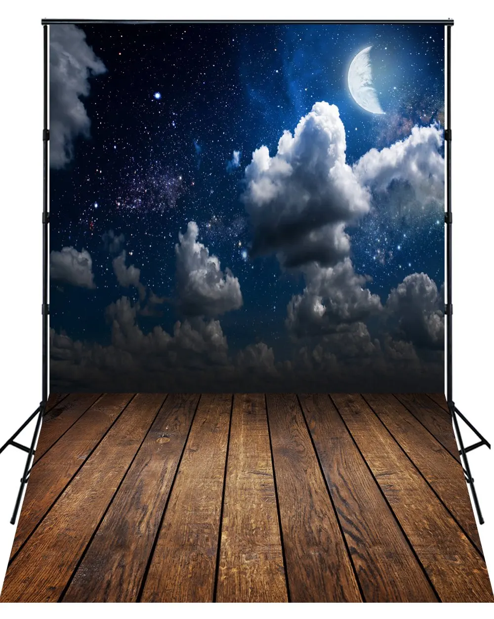 Fondo de fotografía de 5x7 pies para niños, Fondo para recién nacidos, luna de noche