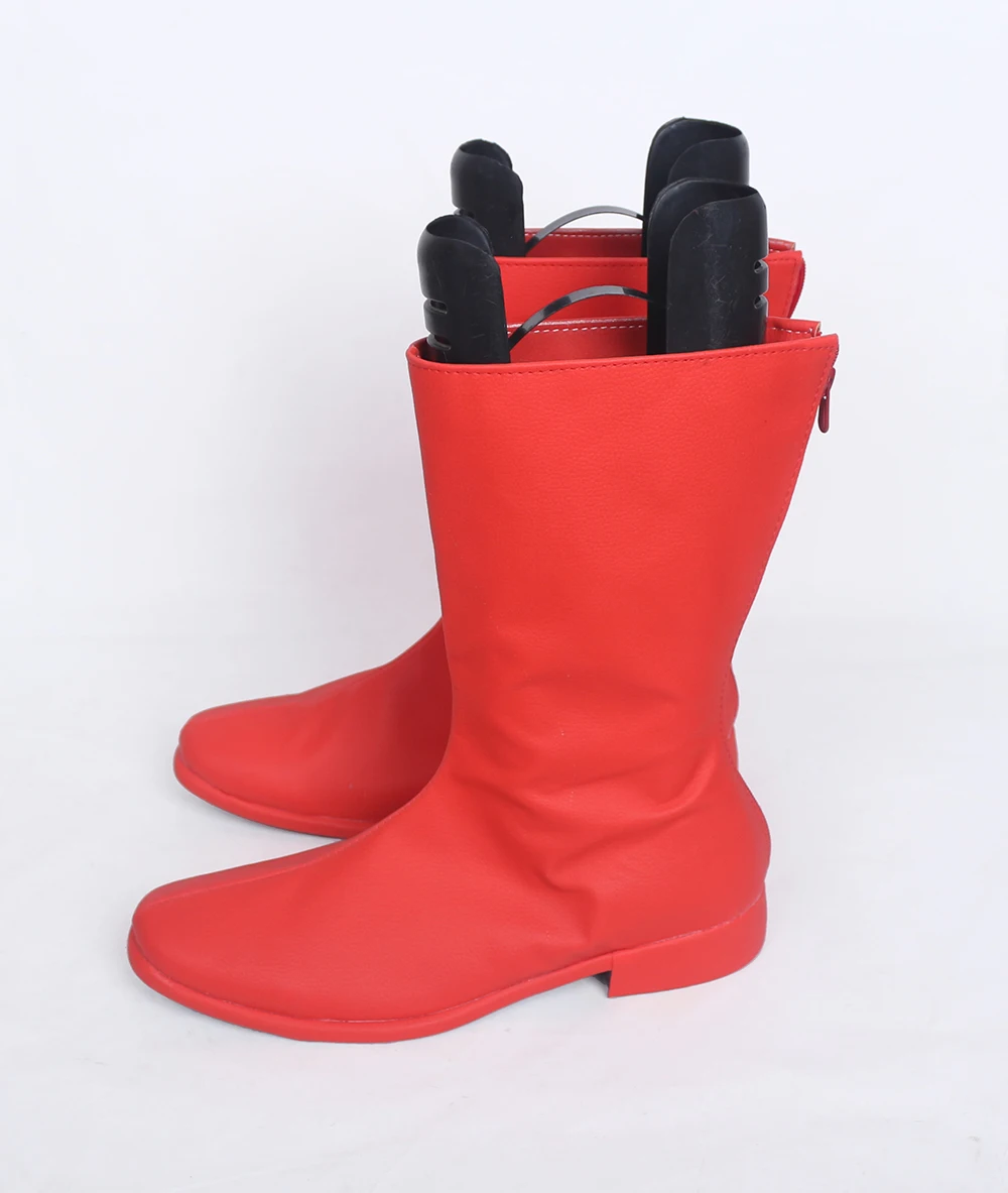 Star Emperor's Royal Guard Wars Cosplay Boots Red Shoes Custom Made Any Size Unisex Wear Shoes