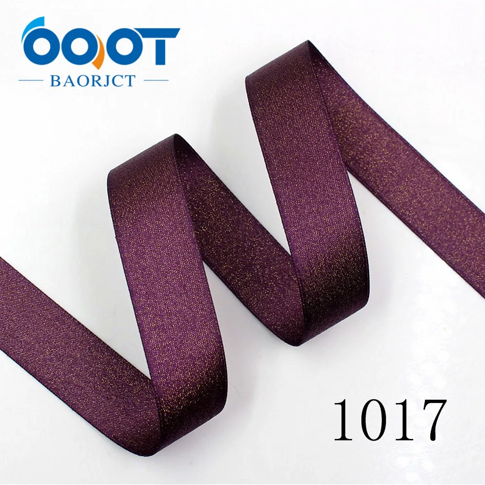 OOOT BAORJCT 1712292 25mm 10 yards Double-sided gold ribbon Thermal transfer Printed grosgrain Wedding Accessories DIY  material