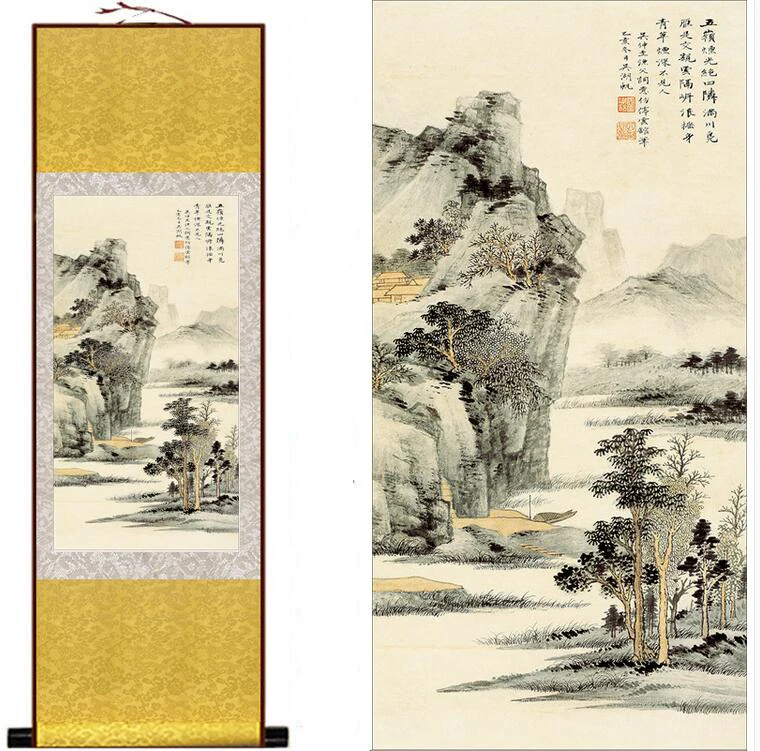 Hotsale  landscape art  painting Chinese traditional art painting China ink painting  fashion painting