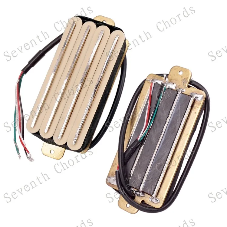 1 Stück Hot Rail 2-Dual Blade Humbucker-Tonabnehmer für E-Gitarre, 4-Draht-Tonabnehmer, 4 Farben, Gitarrenteile und Zubehör – Detail 2