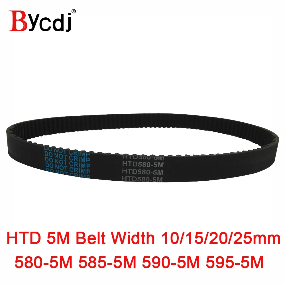 

Arc HTD 5M Timing belt C=580/585/590/595 width10/15/20/25mm Teeth 116/117/118/119 synchronous Belt 580-5M 585-5M 590-5M 595-5M