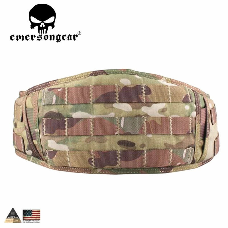 EMERSONGEAR Cintura Molle Cintura imbottita in vita Emerson Airsoft Combattimento Caccia Cintura tattica Cintura da caccia Multicam EM9086