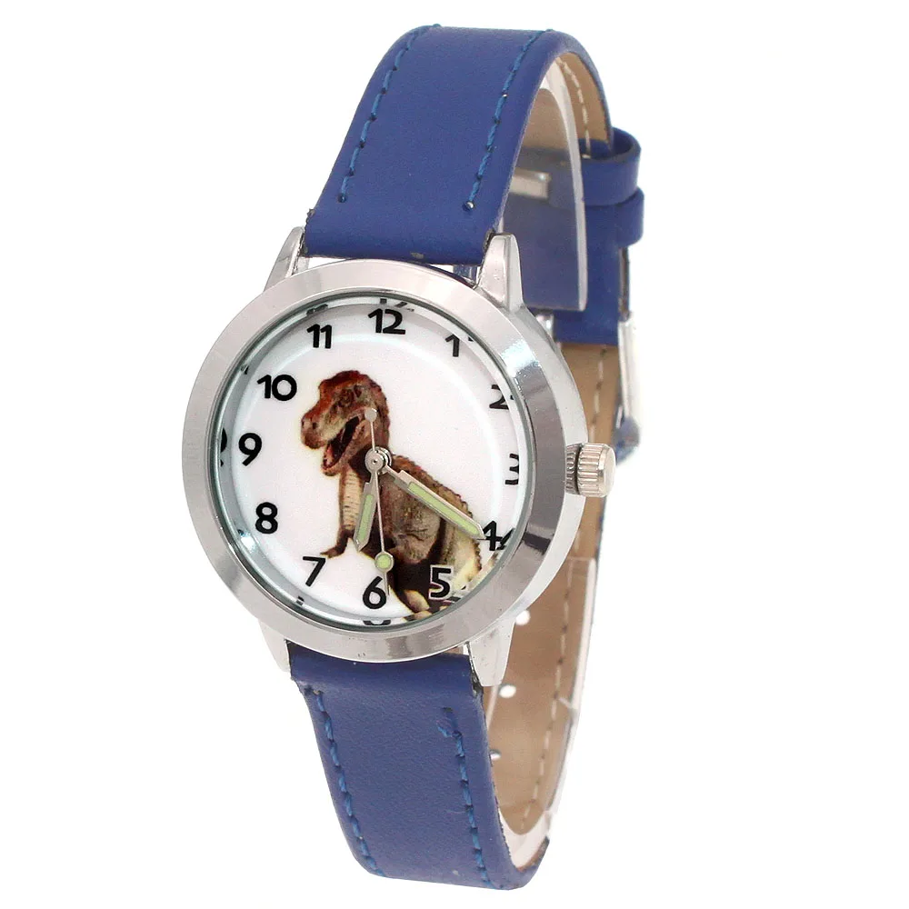 Montre-bracelet à quartz avec motif de dinosaure pour enfants, montre-bracelet décontractée, dessin animé 3D, cadeaux pour garçons, nouveaux étudiants