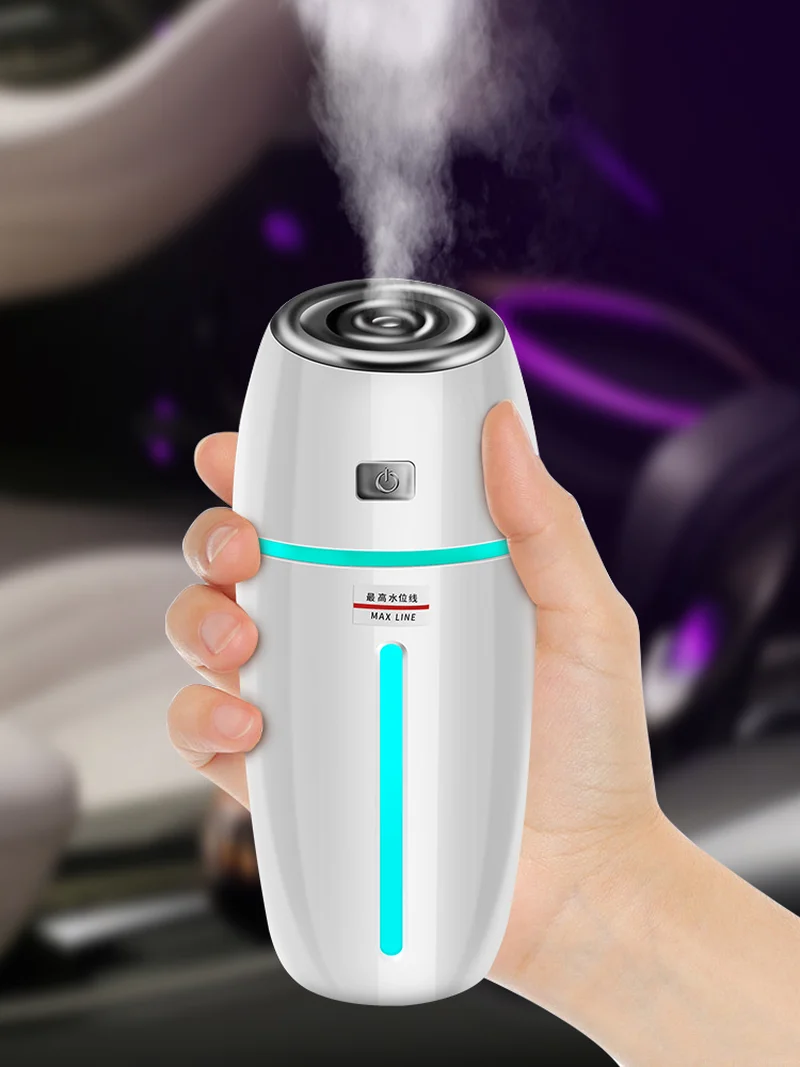Umidificatore per auto interfaccia USB spray elimina l'odore purificatore d'aria ad ultrasuoni aromaterapia Mini diffusore di aromi con barra di ossigeno