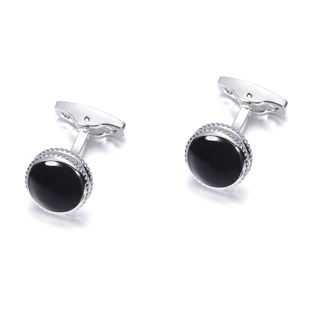 VAGULA Cufflinks Black Enamel Gemelos Top Luxury Men French Shirt Cuff links Wedding gift 825