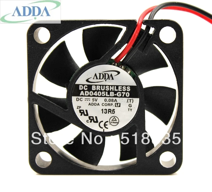 

FOR ADDA AD0405MB-G70 FAN 40X40X10MM 4cm 40mm 4010 BALL BEARING 5V 4800RPM