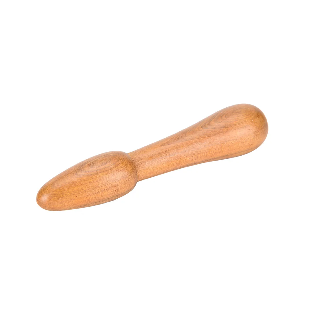 1PC Fragrant Wood Finger Acupressure Point Acupuncture Meridians Scraping Meridians Lymphatic Drainage Massage Stick