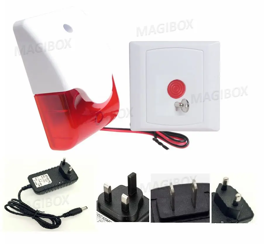 

12V light alarm Toilet alarms disabled medical alarm emergency button Kit