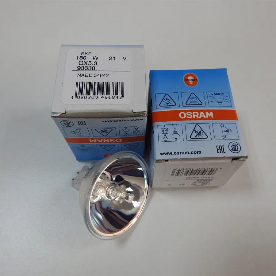 For OSRAM EKE 93638 21V 150W Halogen Lamp,Colposcope Microsope Light Source,21V150X GX5.3 Bulb