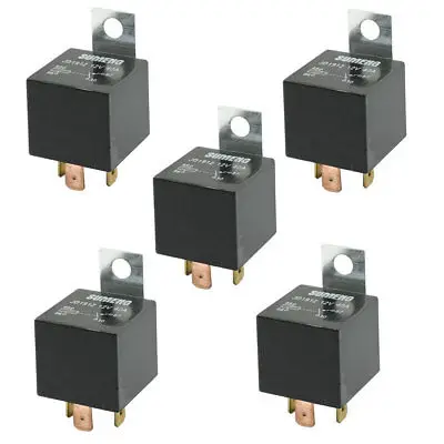 

5 Pcs Normal Open SPST 4P Vehicle Auto Car Relay DC 12V 40A