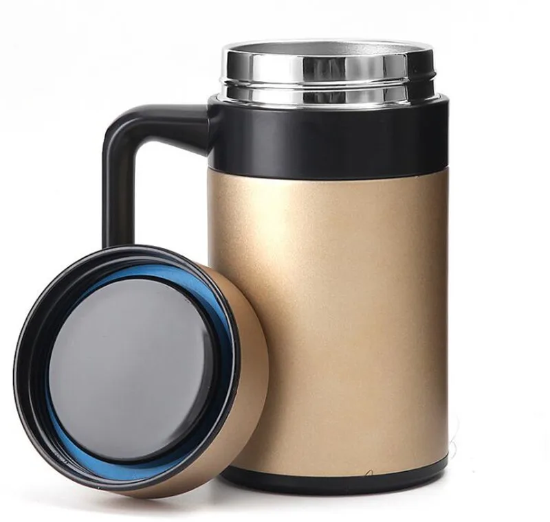 400ML High Quality Thermo Mug Stainless Steel Vacuum Flasks With Handle Thermocup Office Thermoses For Tea Insulated Cup