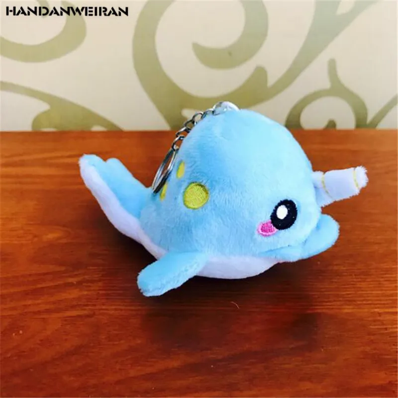 1PCS Super Cute Whale Plush Toys Small Pendant Mini Marine Animals Stuffed Toy Children Gift New Hot Sale 12CM HANDANWEIRAN