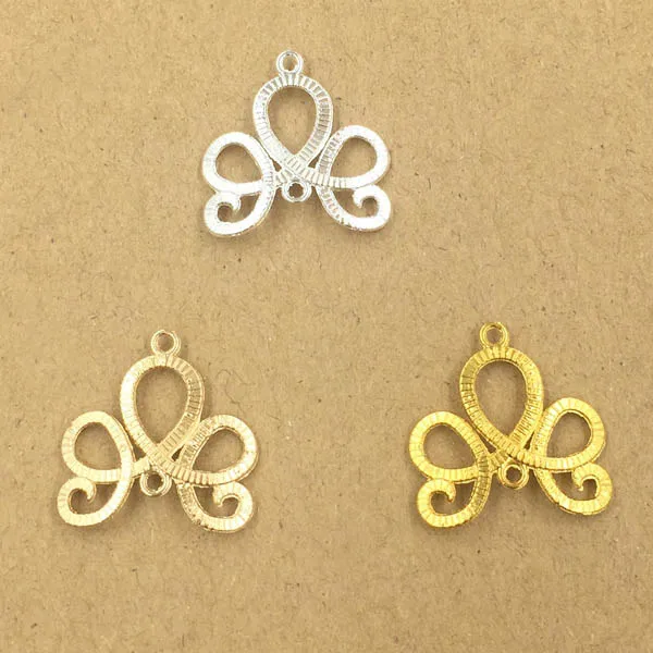 

Filigree Metal Flower Charms Connector Crafts for Women Statement Earring Hanging Dangle Earrings Pendant Jewelry Making