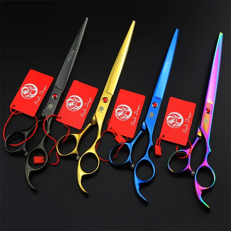 8 inch professional high quality pet grooming Scissors hair cutting shears 4 color straight dog grooming scissors