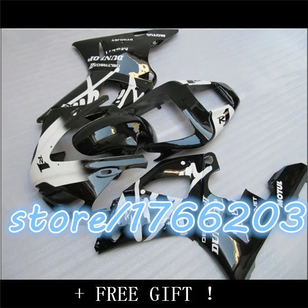 

For YZFR1 98 99 Black white YZF R1 98-99 YZF-R1 Black white YZF1000 YZF 1000 1998 1999 Full Fairing Kit Ning