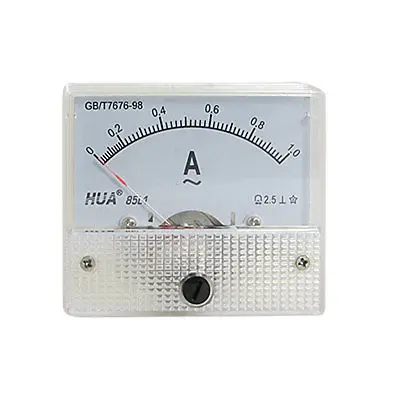 Fine Tuning Dial Panel Ampere Meter Gauge 85L1 AC 0-1A