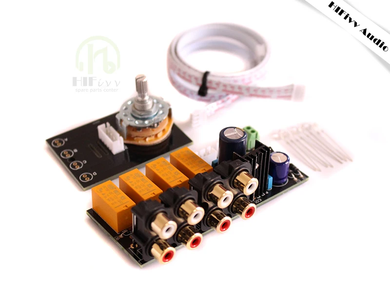 Аудио стерео реле 4 способа выбор сигнала входная плата для аудио усилителя переключатель источника звука 4 Выберите 1 печатная плата