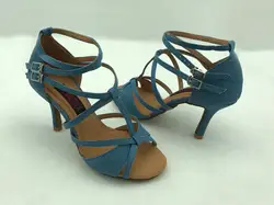 Fashional e professionale delle donne latino scarpe da ballo sala da ballo di salsa scarpe da ballo tango scarpe in Jeans 6232J wedding & party shoes