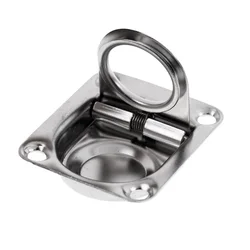Stainless Steel Flush Mount Pull Ring Hatch Latch Lift Handle Marine Boat High Quality Easy to Install