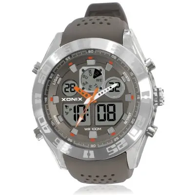 Reloj deportivo para Hombre, cronógrafo analógico Digital de 100m, resistente al agua, para correr, nadar y bucear