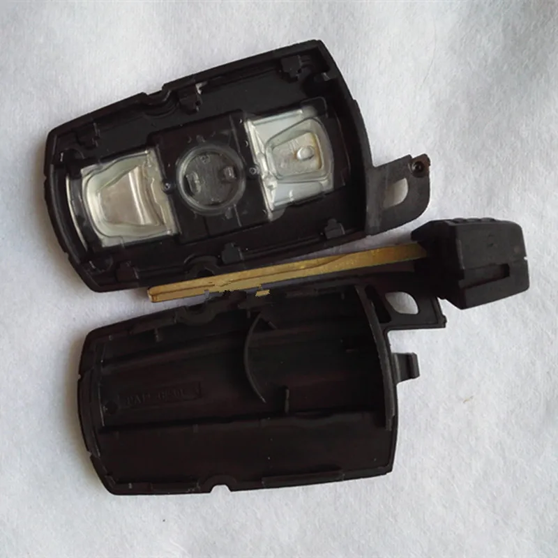 DAKATU 5PCS Custodia a conchiglia per chiave remota intelligente a 3 pulsanti per BMW Serie 1.3.5 X1.Z4 X5.X6 Custodia sostitutiva per chiave intelligente