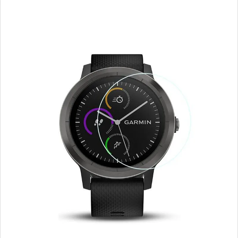 Película protetora de vidro temperado ultra transparente, película de proteção para garmin vivoactive 3 smart watch vivoactive3 com capa de proteção de tela display