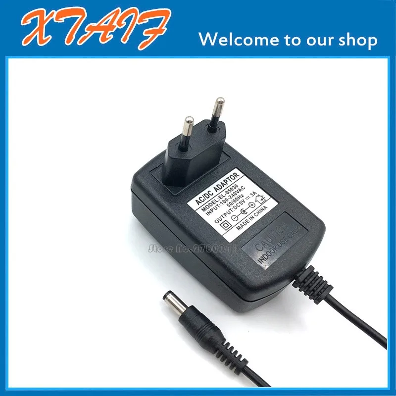 Free shipping 5V3A adapter 100-240VAC EU plug AC / DC 5V adapter 5V 3A 5.5 * 2.1 DC Wire length 1.1M