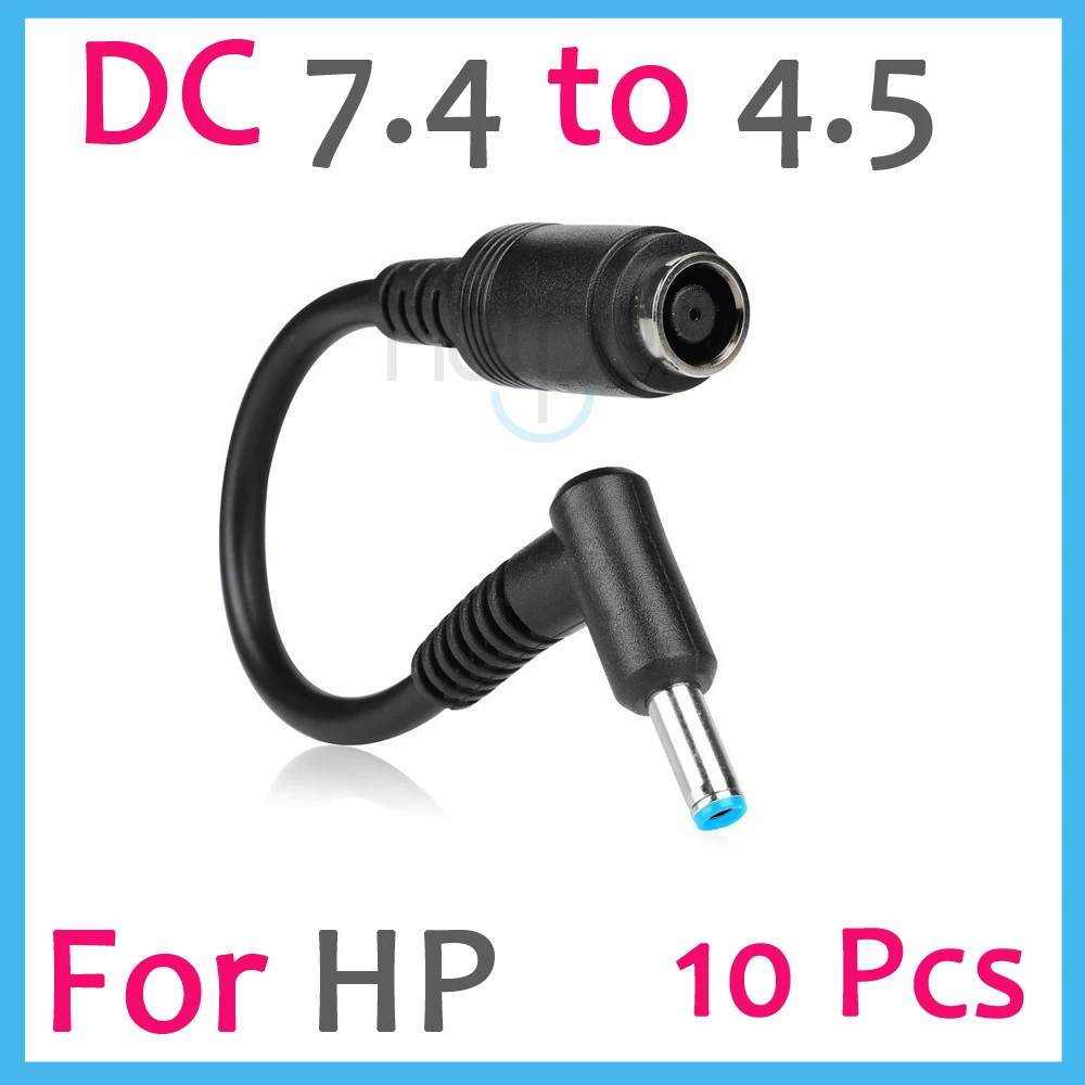 com Conector do Conversor do Adaptador do Carregador de Alimentação da C.c. do Pino para Dell para a Ponta Azul de hp 7.4*5.0 a 4.5*3.0